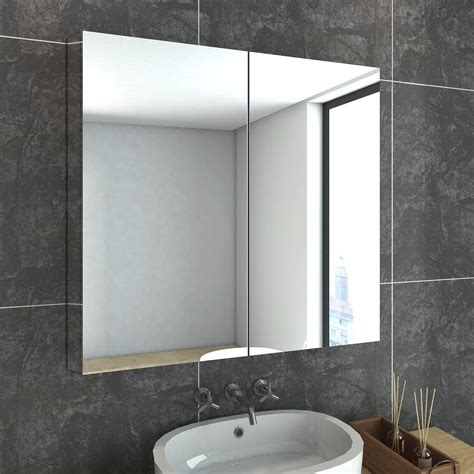 Bathroom Mirror Cabinet / Clarity walnut 2 door bathroom mirror cabinet ... : Discover our ...