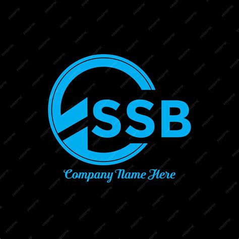 Premium Vector | Ssb letter logo design with a circle shape. ssb circle ...