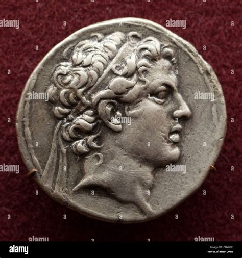 Ancient Greek coin depicting Roman emperor Antiochus IV Epiphanes Stock Photo: 41781251 - Alamy