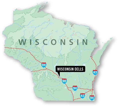 Wisconsin Dells County Map