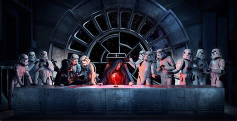 HD wallpaper: Star Wars, The Last Supper, stormtrooper, Emperor ...