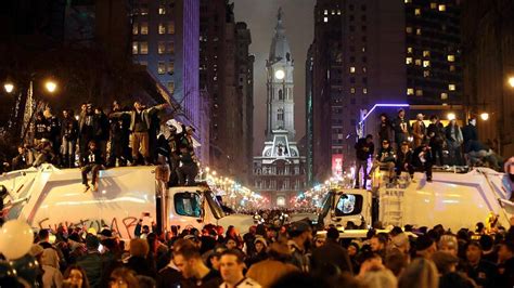 Super Bowl celebration in Philadelphia turns rowdy after Eagles win ...