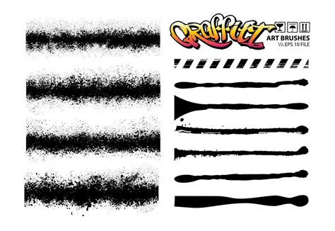 Gaffiti Dirty Brushes Vector Set 32208703 Vector Art at Vecteezy