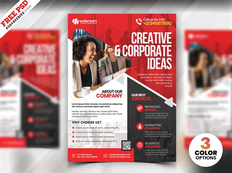 A4 Corporate Flyer PSD Template | PSDFreebies.com