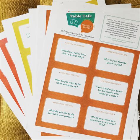 Table Talk Cards - Thriving Home