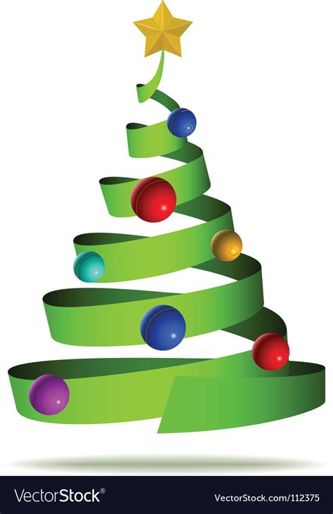 Abstract christmas tree Royalty Free Vector Image