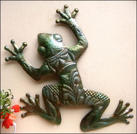 OUTDOOR METAL ART Metal Frog Metal Wall Decor Outdoor | Etsy