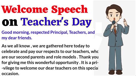 Welcome speech on teacher's day | Welcome Speech on Teachers Day by ...