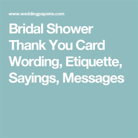 Bridal Shower Thank Yous | Arts - Arts