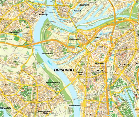 Duisburg Map - Germany