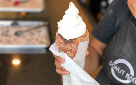 Donut ice cream cone now available at a Michigan donut shop. Yep, a ...