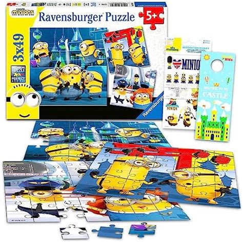 Minions Jigsaw Puzzle 3 Pack Bundle for Boys, Girls – 39 Pc Despicable ...