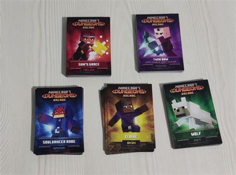 Minecraft Dungeon arcade cards, Hobbies & Toys, Toys & Games on Carousell