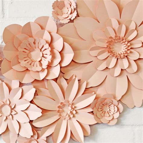 Set Of 11 Handmade Paper Flowers By May Contain Glitter | notonthehighstreet.com