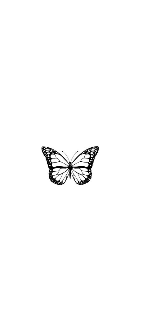 Butterfly wallpaper 🦋 | Black and white wallpaper iphone, White backgrou… in 2022 | Black and ...