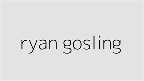 ryan gosling – Para ve yatırım