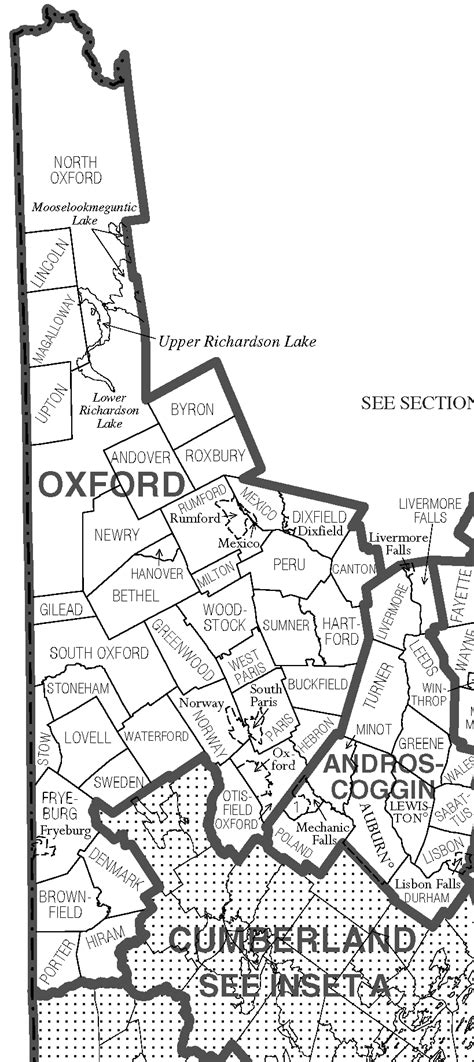 Oxford County Maine Maps