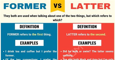 Former vs. Latter: How to Use Former and Latter Correctly