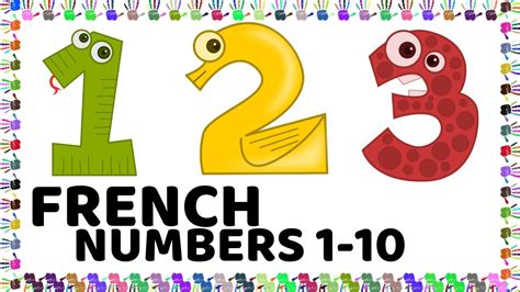 Counting in French 1-10 (Learn to Count) - YouTube