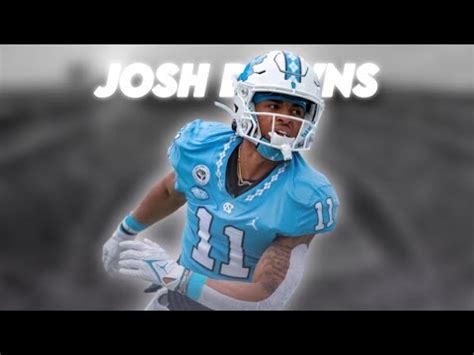 Josh Downs UNC WR Highlights || Open 24/7 - YouTube