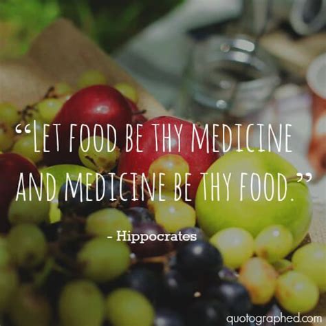 Quote from Hippocrates - Let food be thy medicine and medicine be thy ...