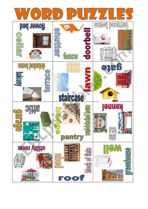 House Puzzle - ESL worksheet by kristynatyna