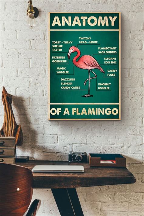 Flamingo Anatomy Poster – Daymira™ Wear For Everyday Pleasant