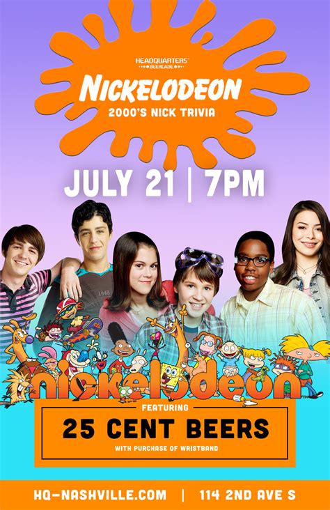 Nickelodeon Trivia in Nashville at Headquarters Beercade