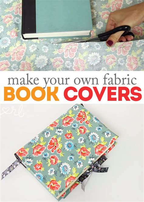 How to Make DIY Fabric Book Covers | Fabric book covers, Book cover diy, Fabric book