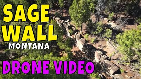 SAGE WALL DRONE VIDEO Sage Mountain Center, Montana