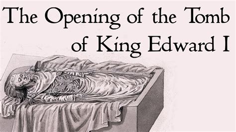 The Opening of the Tomb of King Edward I in Westminster Abbey - YouTube