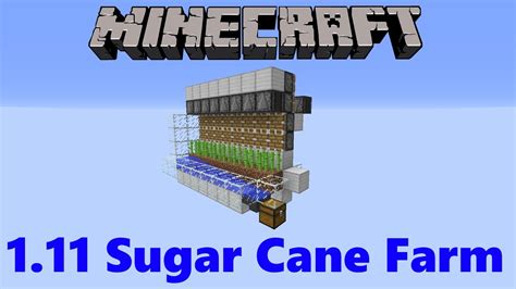 Minecraft 1.11 Observer Block Sugar Cane Farm (WORKING IN FULL RELEASE) - YouTube