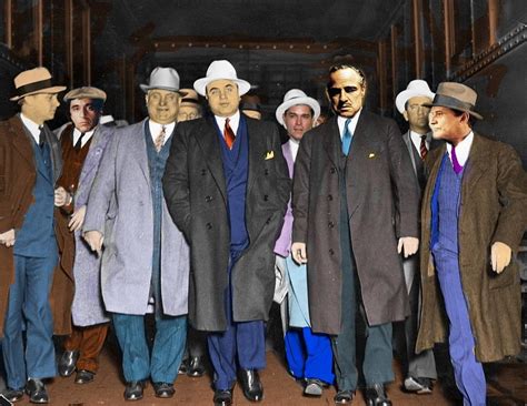 Al Capone and the godfather fantasy art photoGangster Color Photo ...