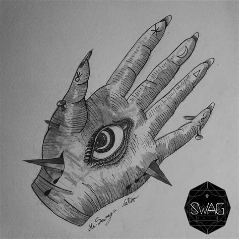 The Demon hand Sketh Drawing by Mr.Swag Studio #blackwork | Drawings, Blackwork, Art