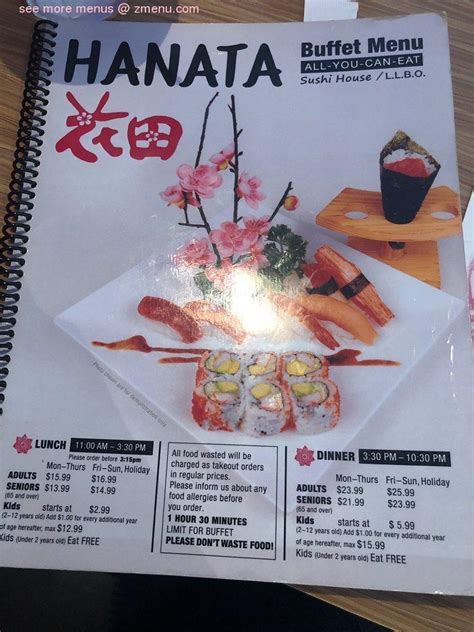 Online Menu of Hanata Sushi House Restaurant, London, Ontario, N5Y 5A1 ...