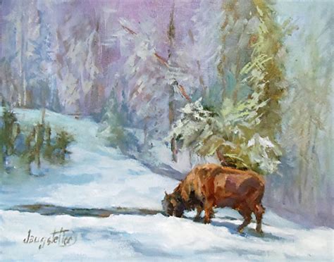 Deanna's Paintings: Western Landscape Oil Painting, Buffalo, Wildlife Fine Art "Memories of ...