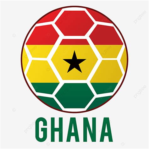 Logo De Fan De Football Avec Le Drapeau Du Ghana à Lintérieur PNG ...