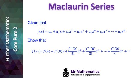 Maclaurin Series - Mr-Mathematics.com