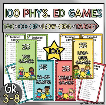 Physical Education Games by Conroy Creations | TPT