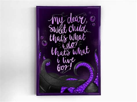 Ursula the Little Mermaid Disney Quote Print A4 A5 Sea - Etsy