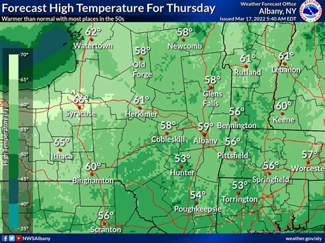 NWS Albany on Twitter: "Today will be another warmer than normal day ...