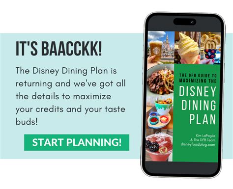 PRICES ANNOUNCED for the Disney Dining Plan - Disney by Mark