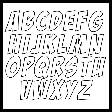 Free Printable Large Letters