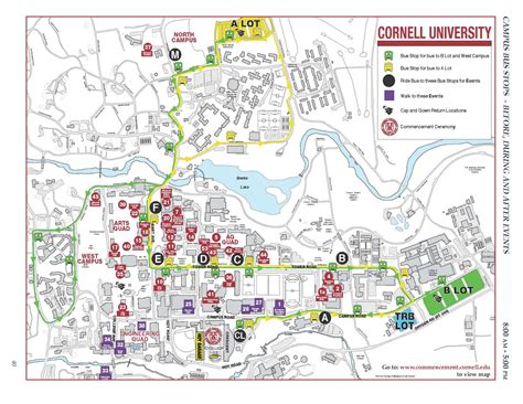 Cornell University Parking Map - Hiking In Map