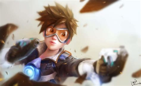 Tracer Overwatch Fan Art 4K Wallpaper • GamePhD