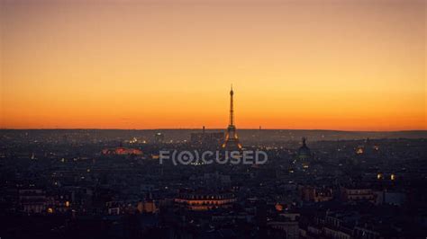 Paris skyline at sunset — daytime, cityscape - Stock Photo | #127265424