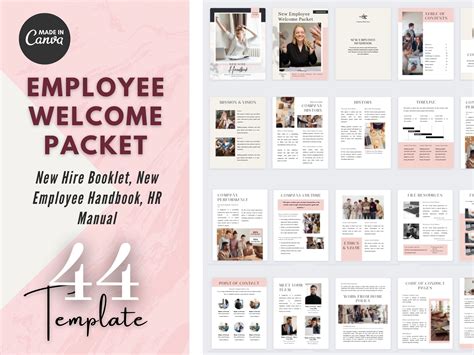 44 Employee Welcome Package, New Hire Manual Handbook, HR Manual ...