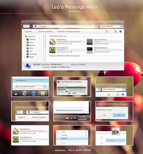 Leo’s Revenge Aero Theme for Windows 7 | Grefex