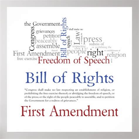 First Amendment Rights - Freedom of Speech Posters | Zazzle