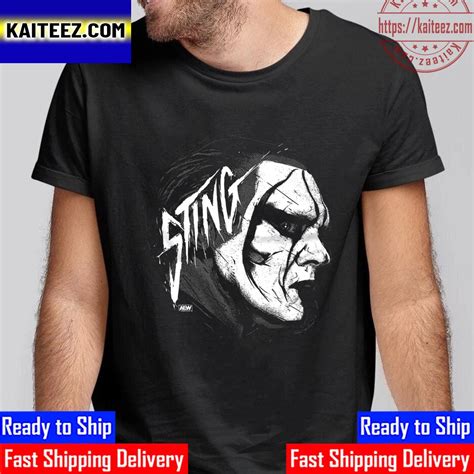 AEW Sting Stealth Vintage T-Shirt - Kaiteez